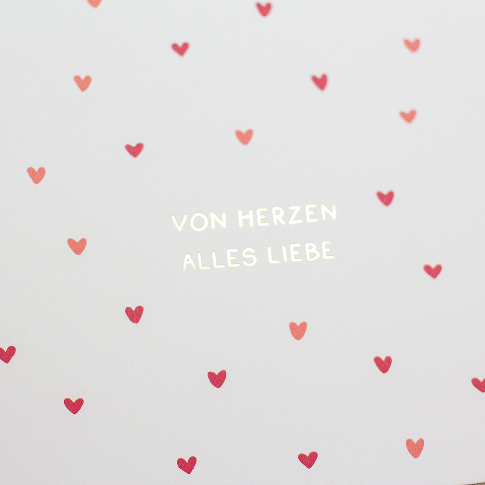 Happy Moments Doppelkarte (klein)  Hotfoil Luxor 423 
