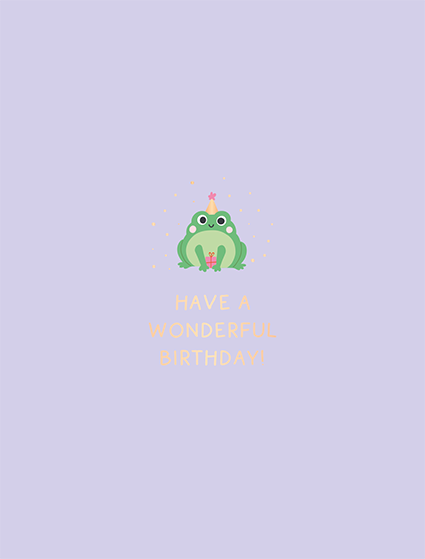 Have a wonderful birthday!