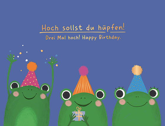 Hoch sollst du hüpfen!