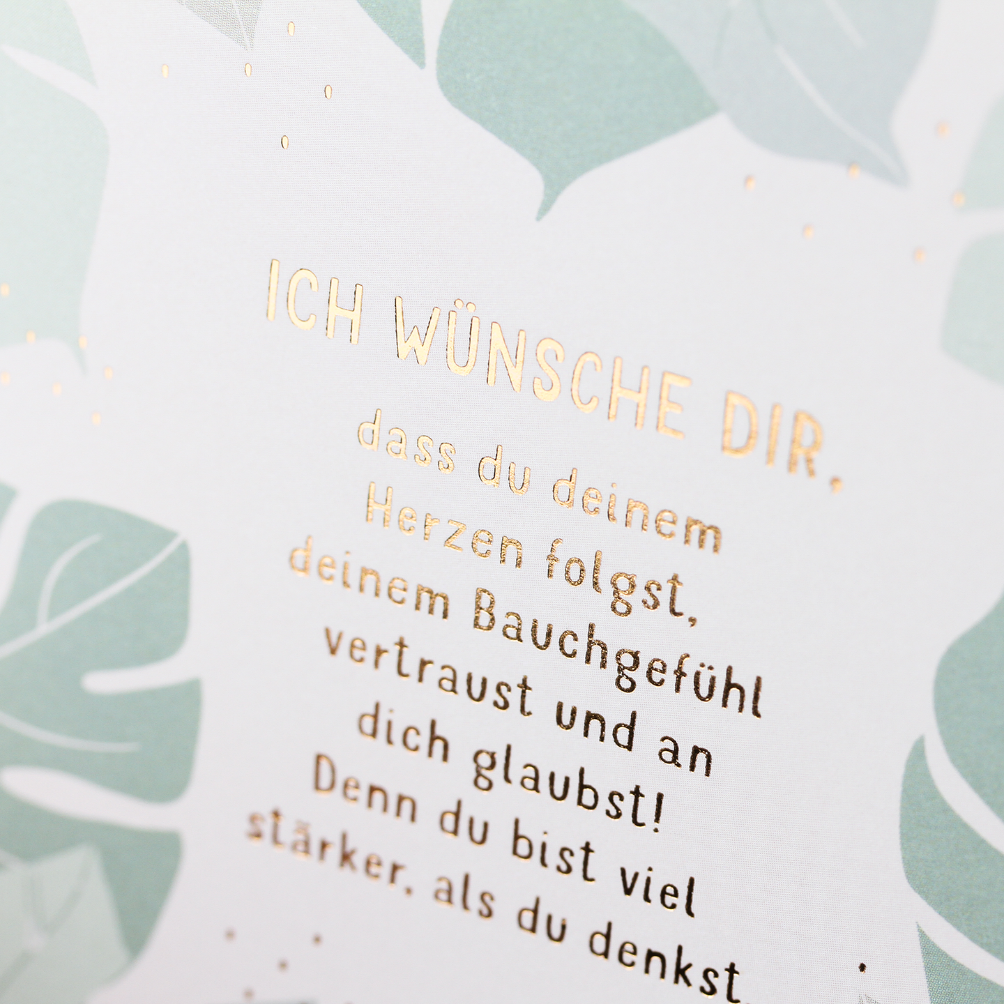 Ich wünsche dir...