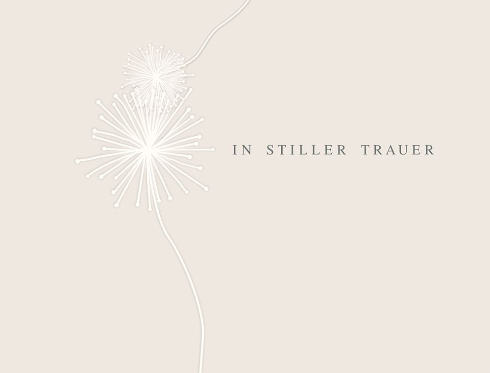 In stiller Trauer