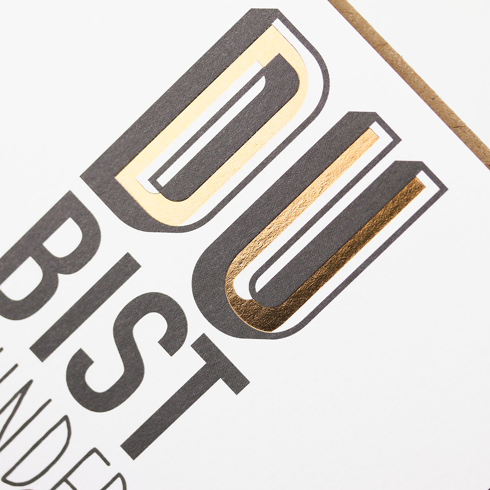 LETTERART Doppelkarte  Hotfoil Luxor 397 