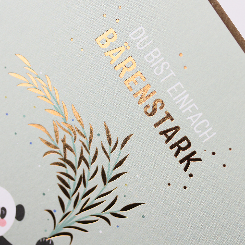 LETTERART Doppelkarte  Hotfoil Luxor 397 