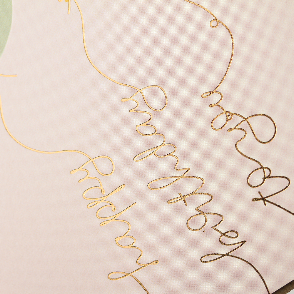 LETTERART Doppelkarte  Hotfoil Luxor 397, Tiefprägung 
