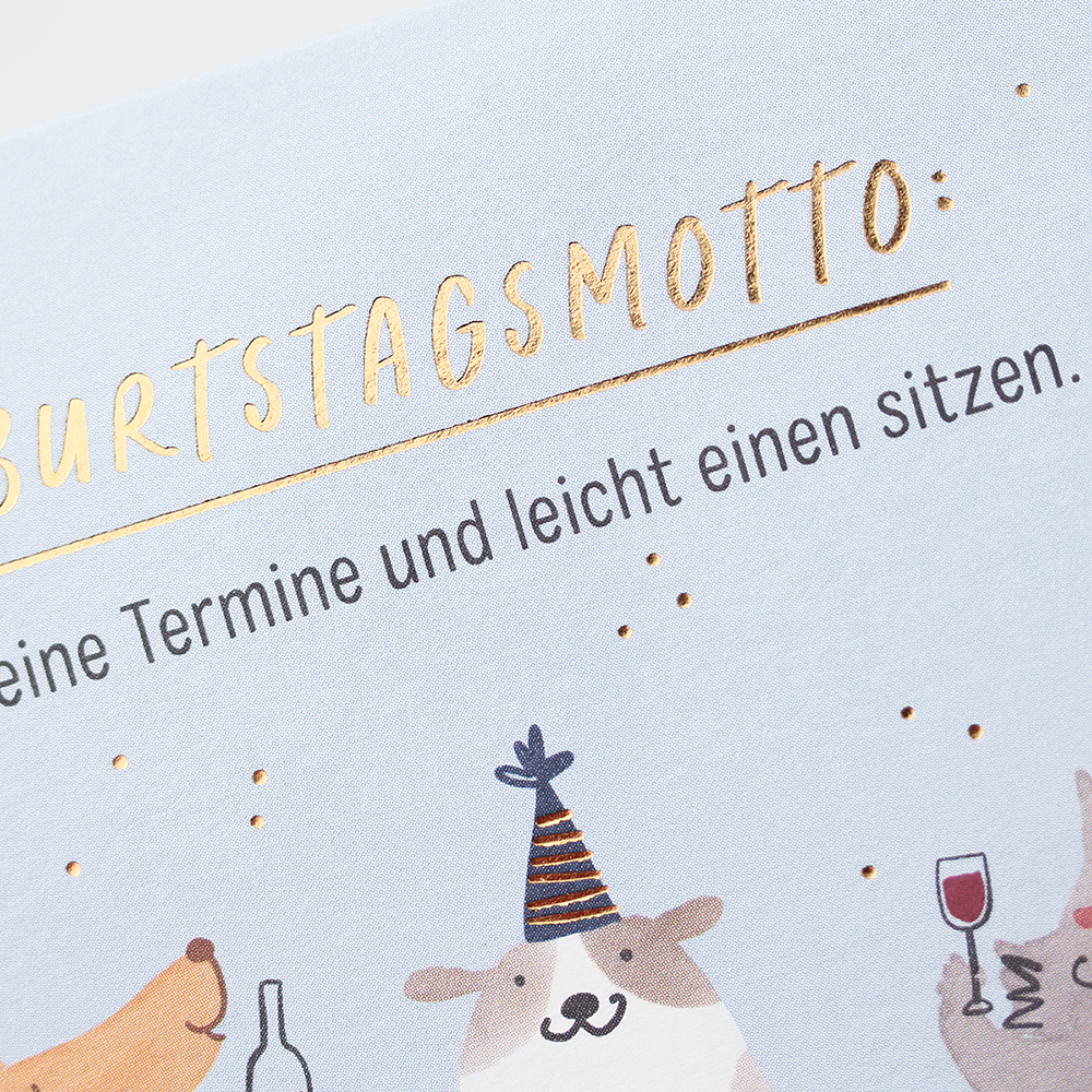 LETTERART Doppelkarte  Hotfoil Luxor 397 