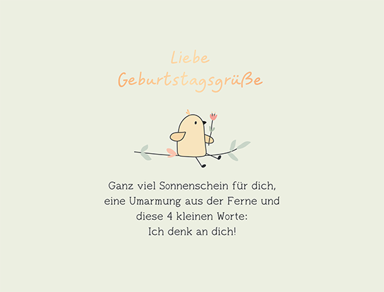 Liebe Geburtstagsgrüße...