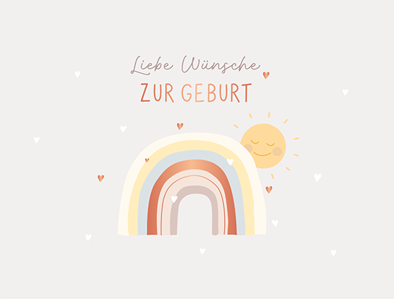 Liebe Wünsche zur Geburt
