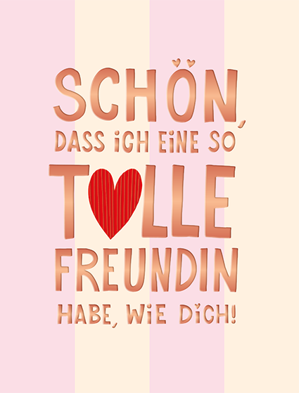 tolle Freundin...