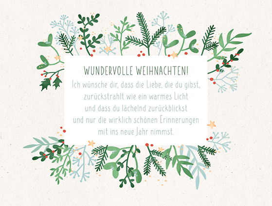 Wundervolle Weihnachten!