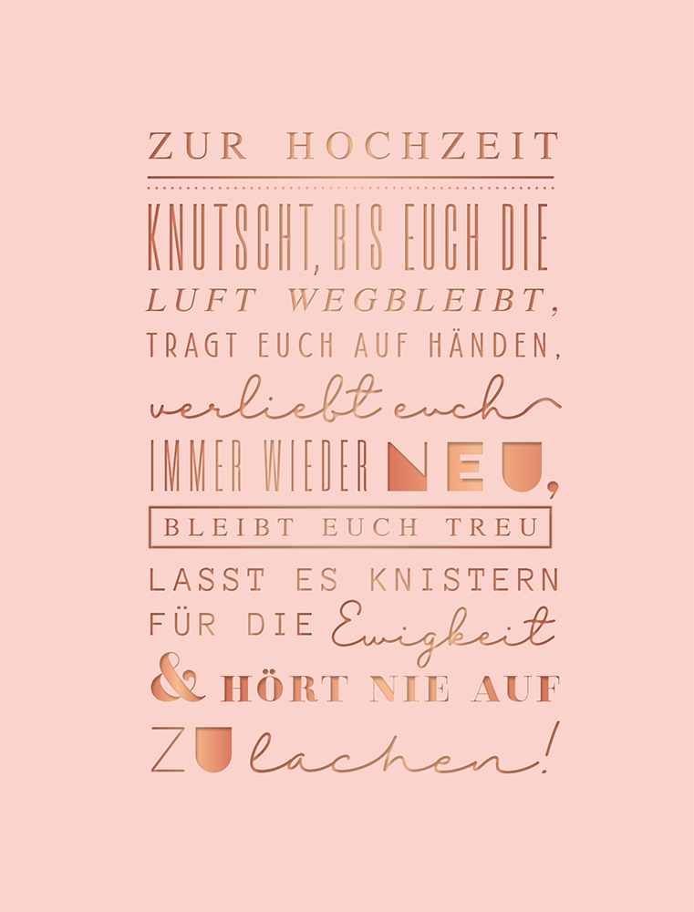 Zur Hochzeit