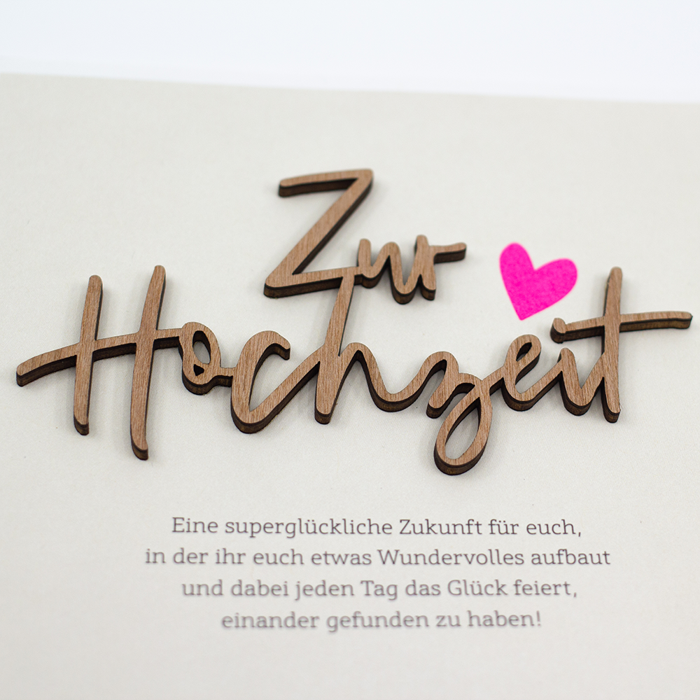 Zur Hochzeit...