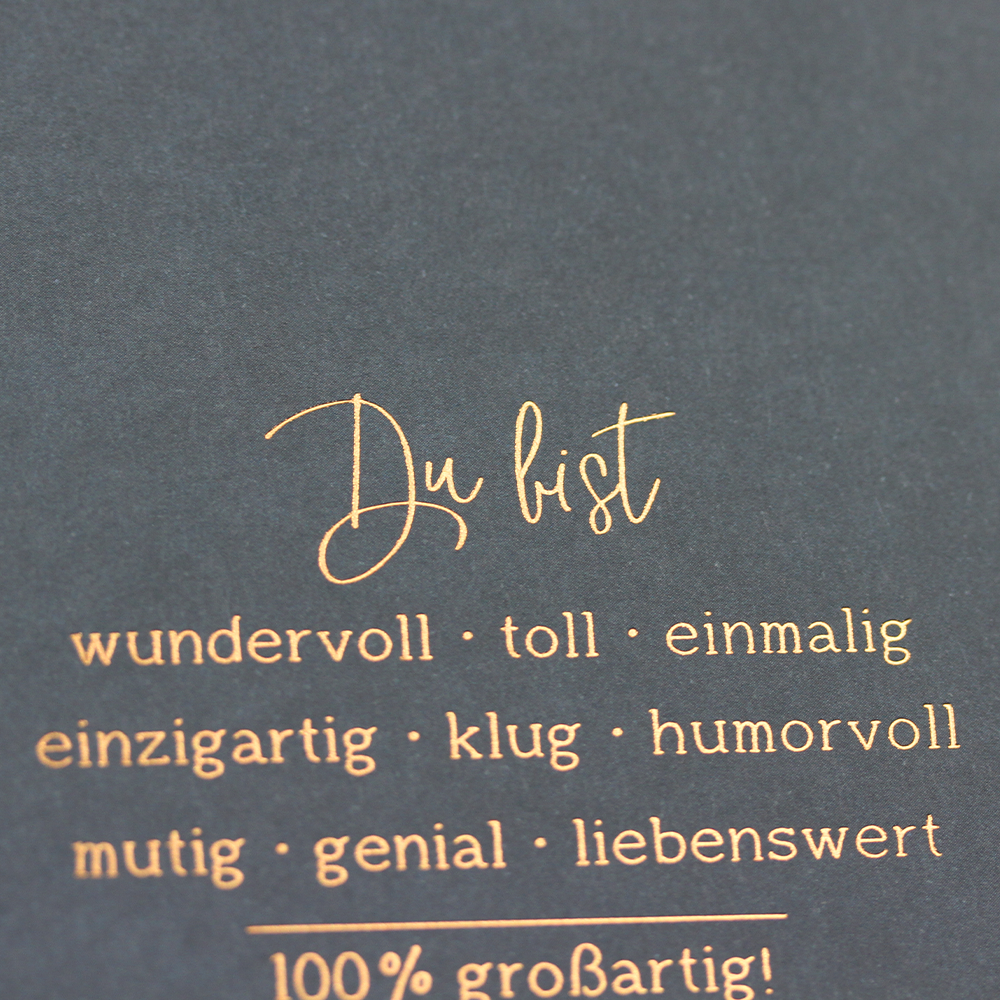 Du bist...