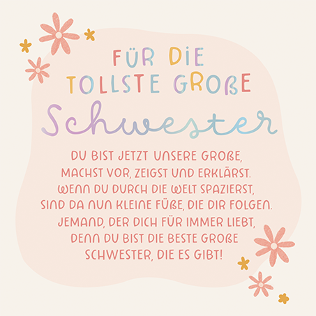 Große Schwester...