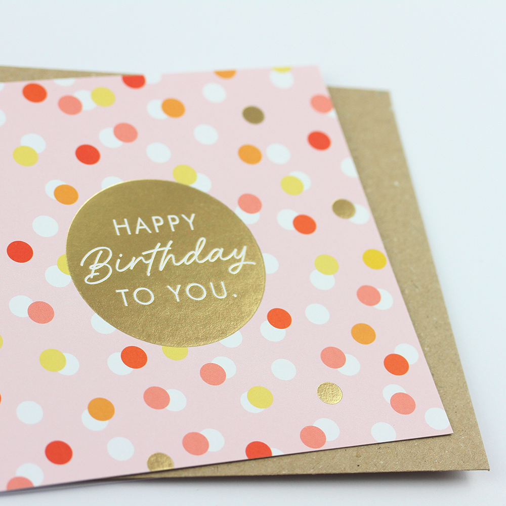 Happy Birthday to you.