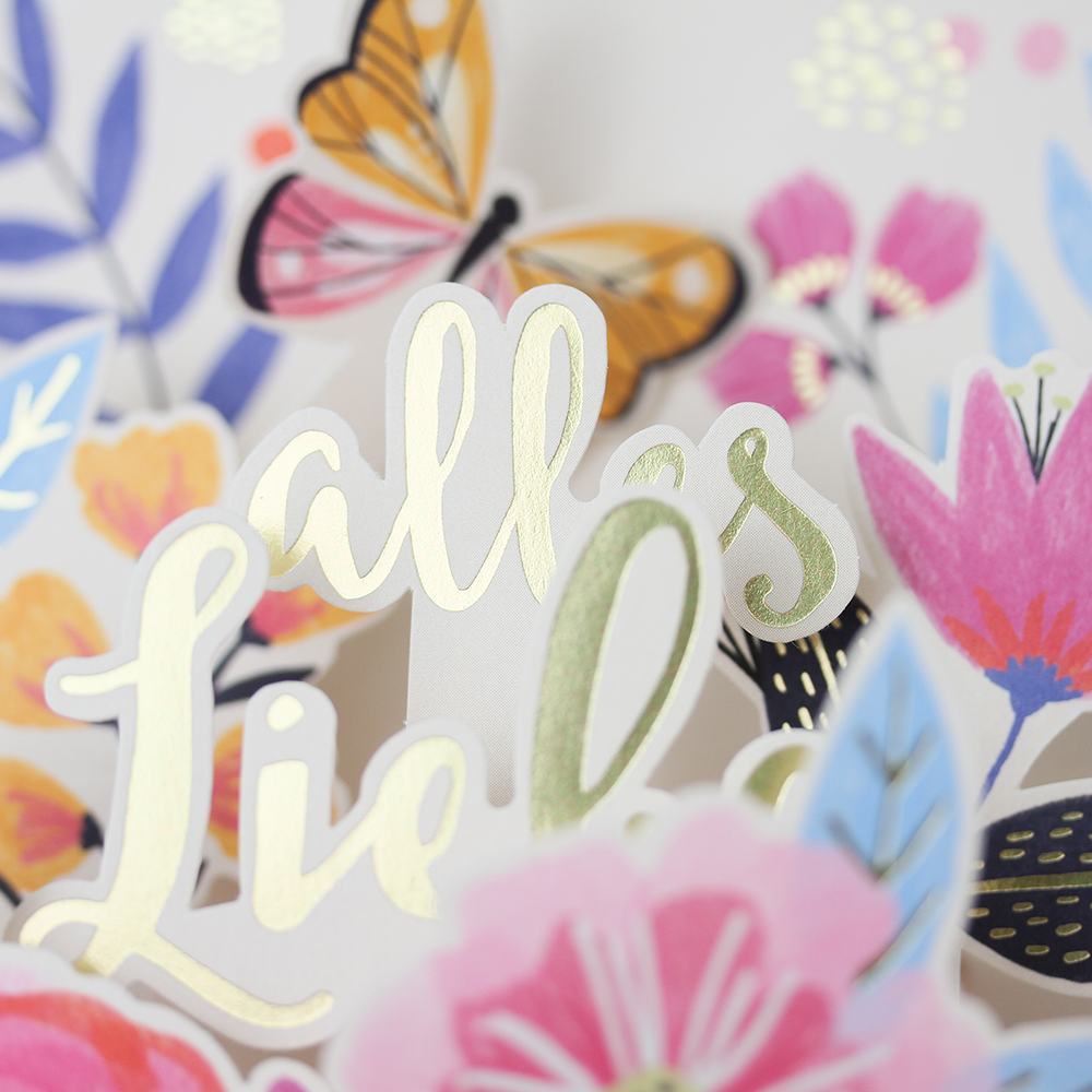 Pretty Pop-Up Cards Doppelkarte  Hotfoil Luxor 423 