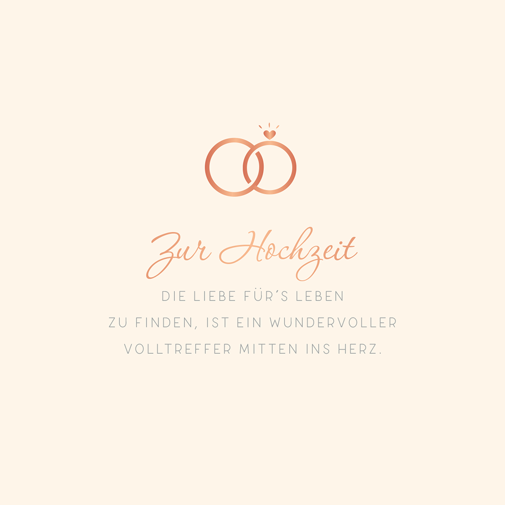 Zur Hochzeit...