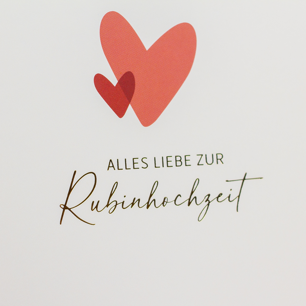 Rubinhochzeit...