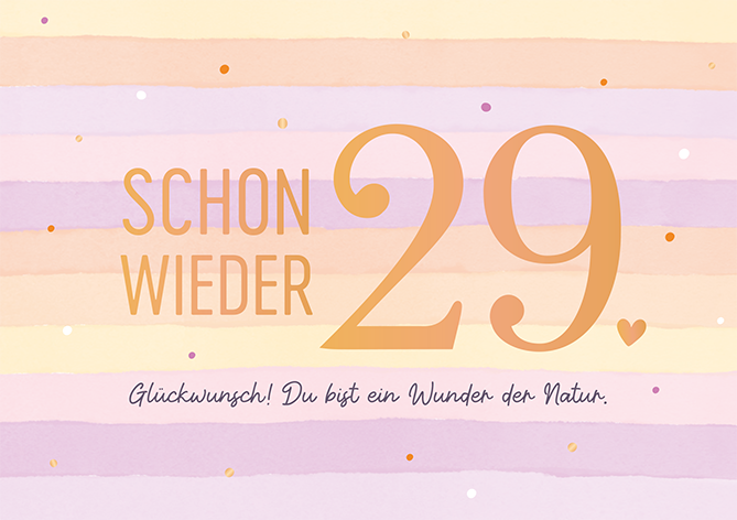Schon wieder 29...