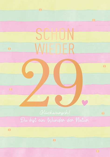 Schon wieder 29...