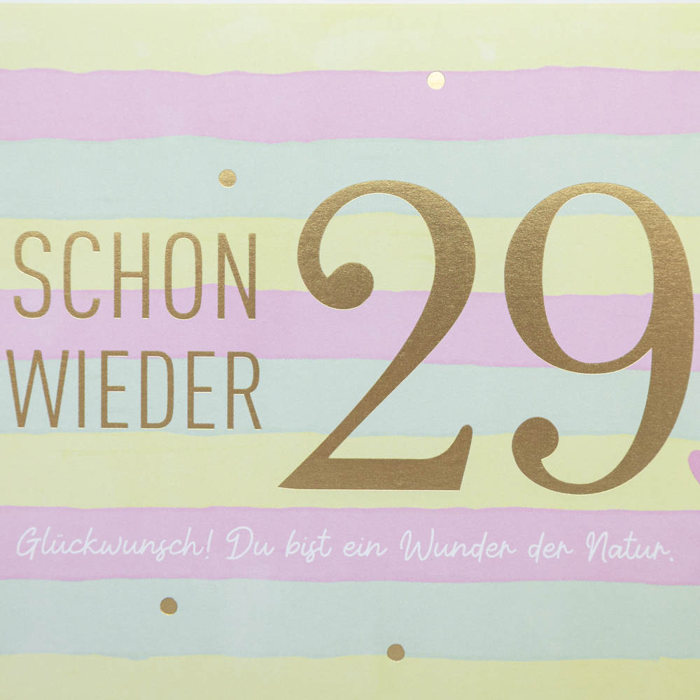 Schon wieder 29...