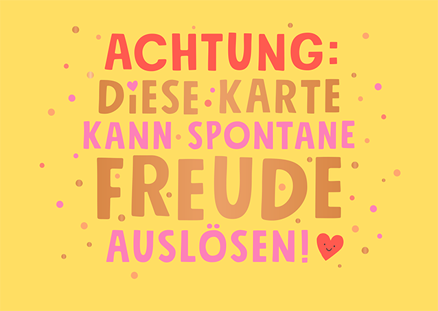 Spontane Freude...