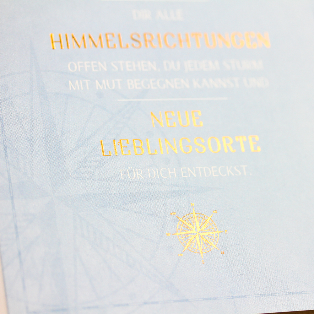 VintageArt Doppelkarte  Hotfoil Kurz Luxor 397 