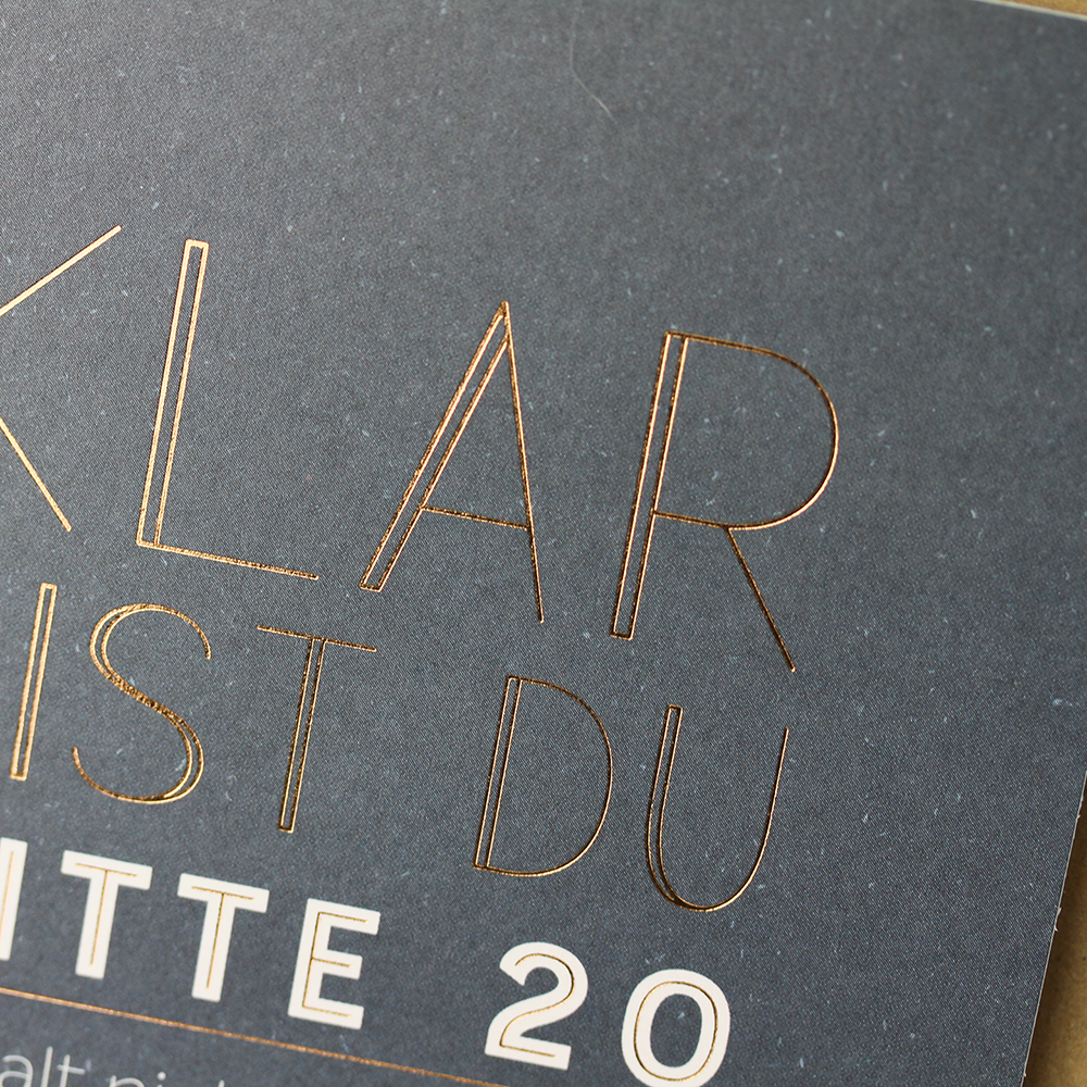 VintageArt Doppelkarte  Hotfoil Kurz Luxor 397 