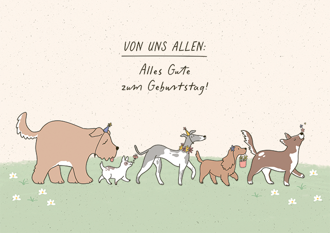 Von uns allen...
