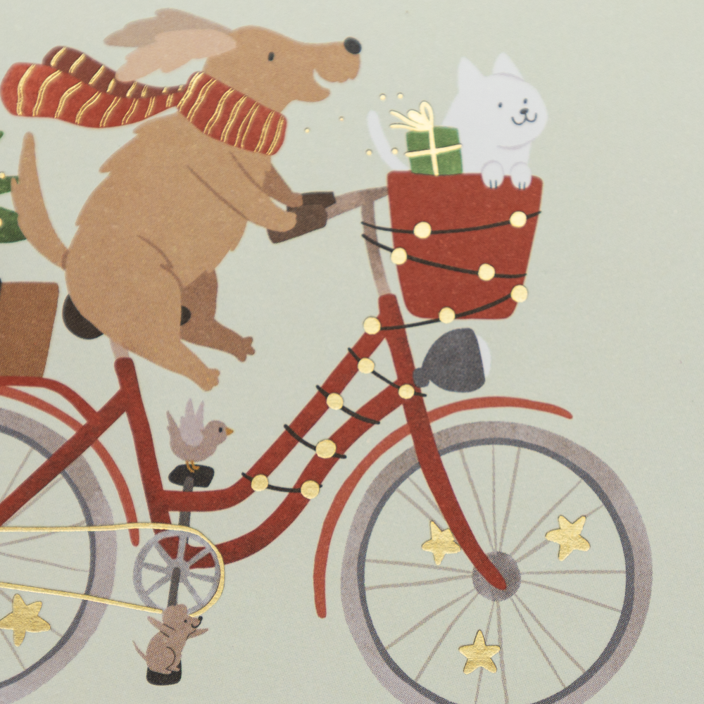 Weihnachts-Fahrrad