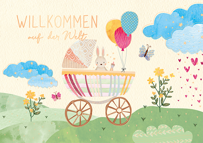 Willkommen auf der Welt ️ Grafik Werkstatt