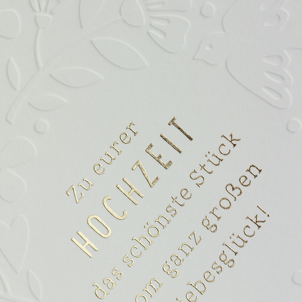 Zu eurer Hochzeit...