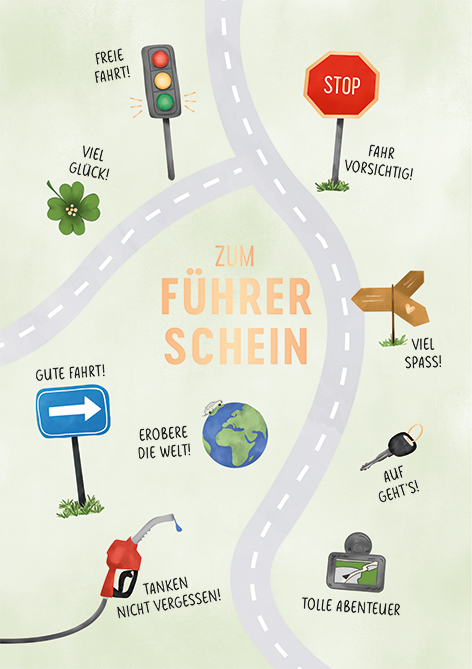 Zum Führerschein...