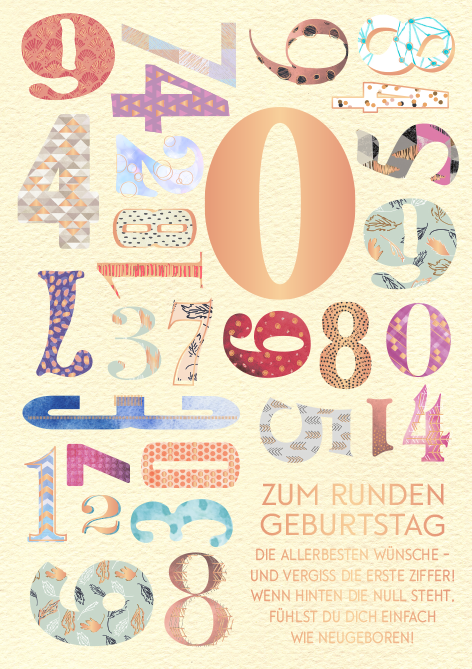 Zum runden Geburtstag... ️ Grafik Werkstatt