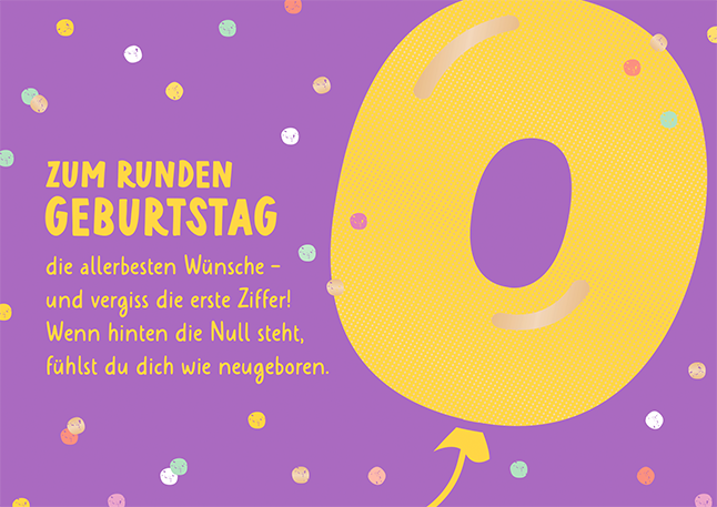 Zum runden Geburtstag...