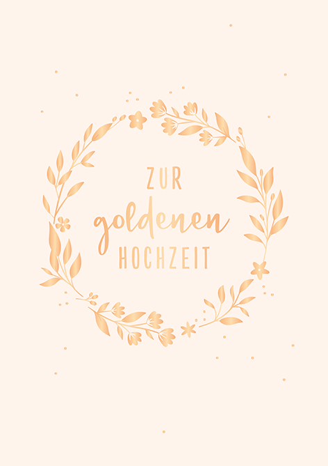 Zur goldenen Hochzeit