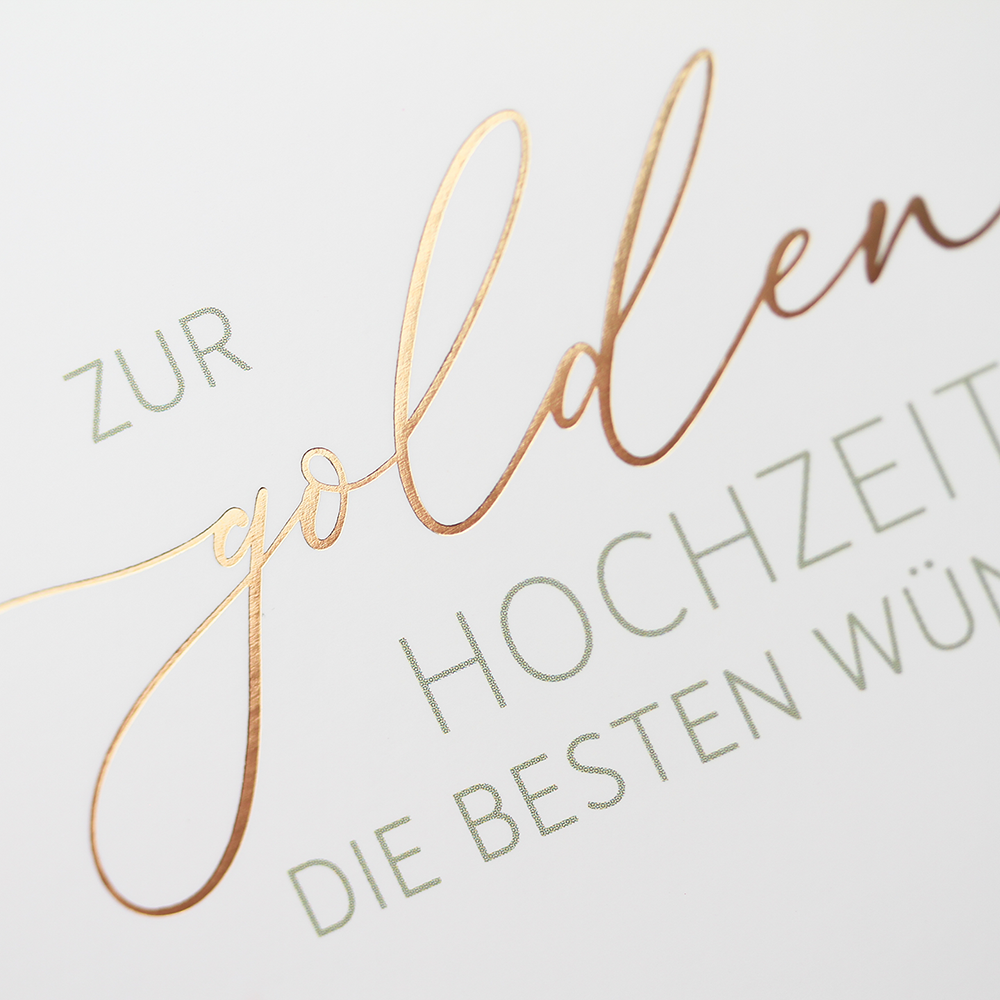 Zur goldenen Hochzeit...