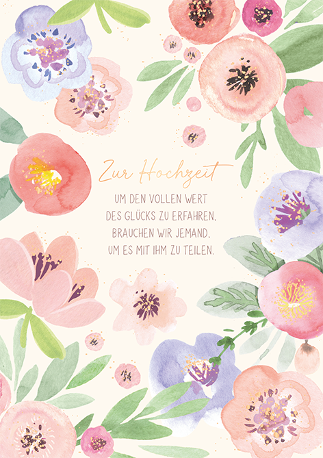 Zur Hochzeit...
