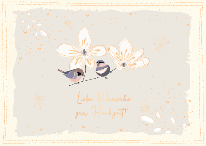 Zur Hochzeit..