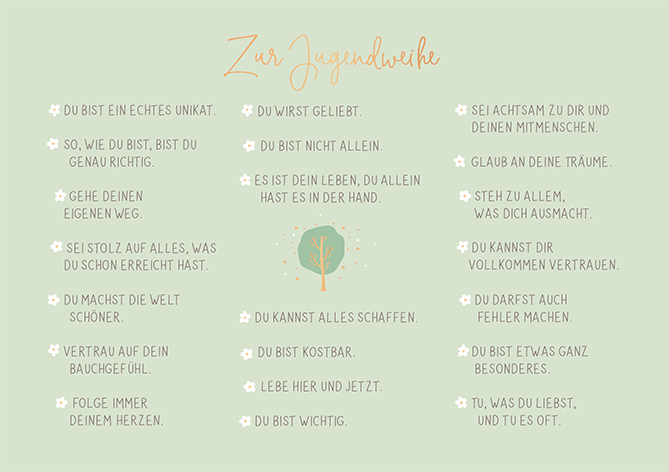Zur Jugendweihe
