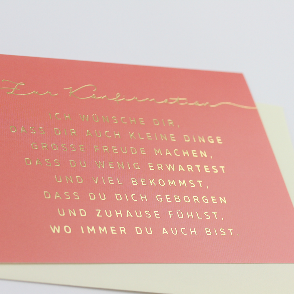 Zur Konfirmation