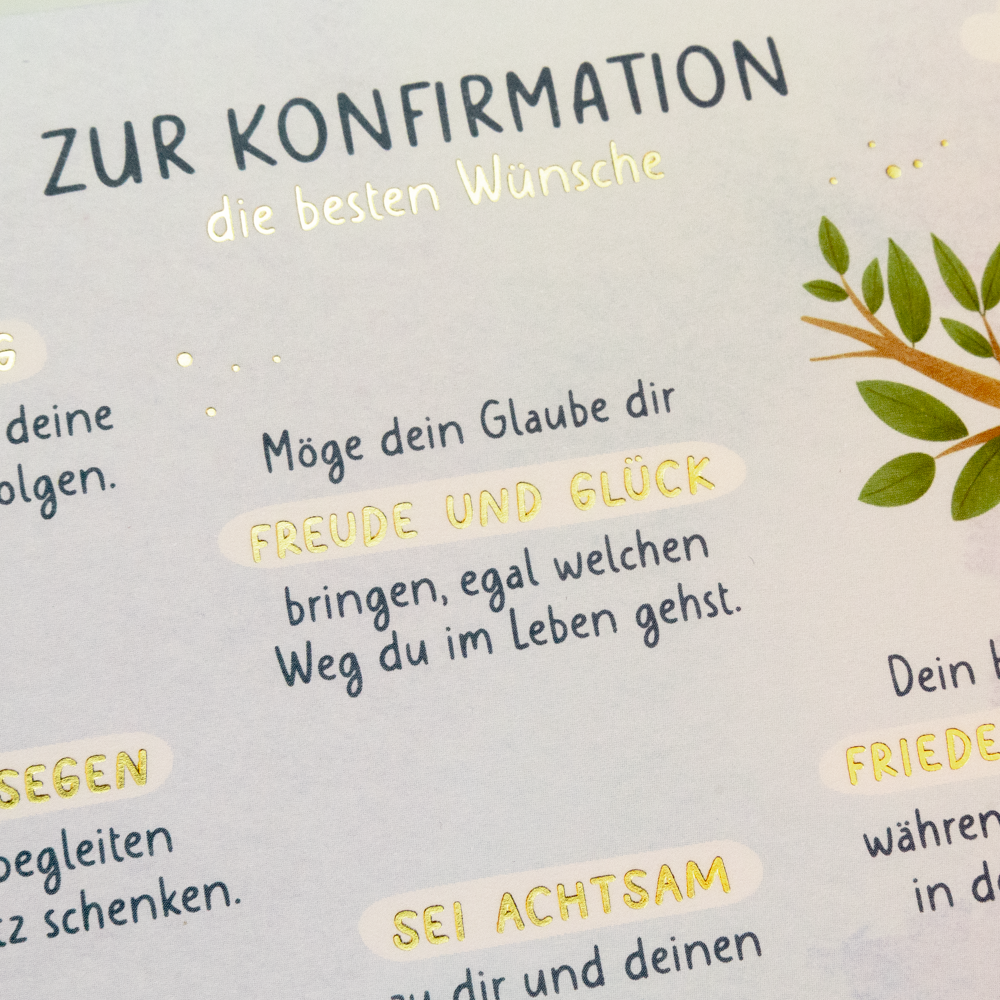 Zur Konfirmation...