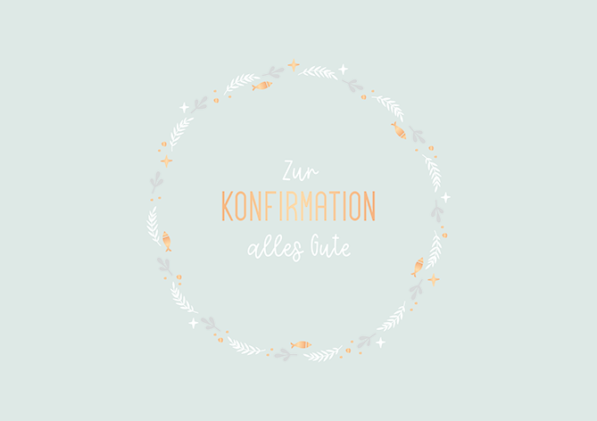 Zur Konfirmation alles Gute