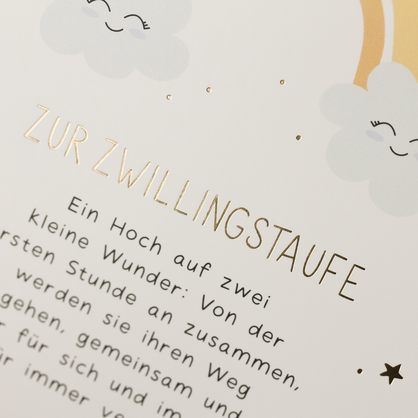 Zur Zwillingstaufe