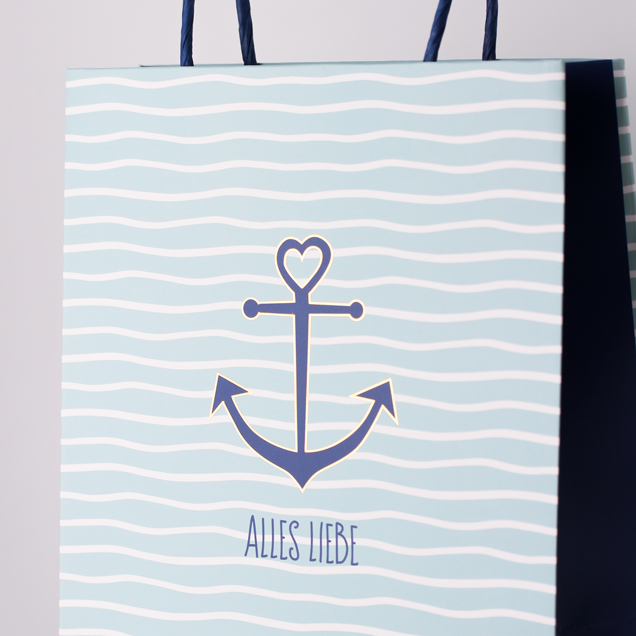 Geschenktüte groß Maritim Alles Liebe