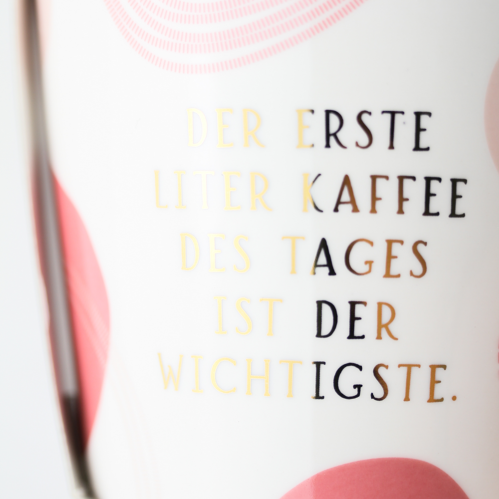 Der erste Liter Kaffe