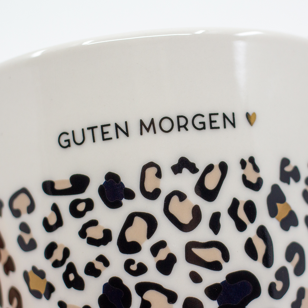 Grafik-Werkstatt Kaffeetasse Mit Spruch – 300 Ml, Porzellan, Spülmaschinengeeignet, Schwarz