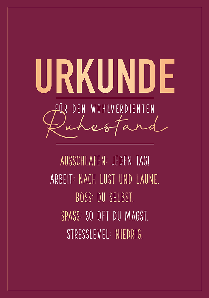 Urkunde