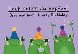 Hoch sollst du hüpfen!