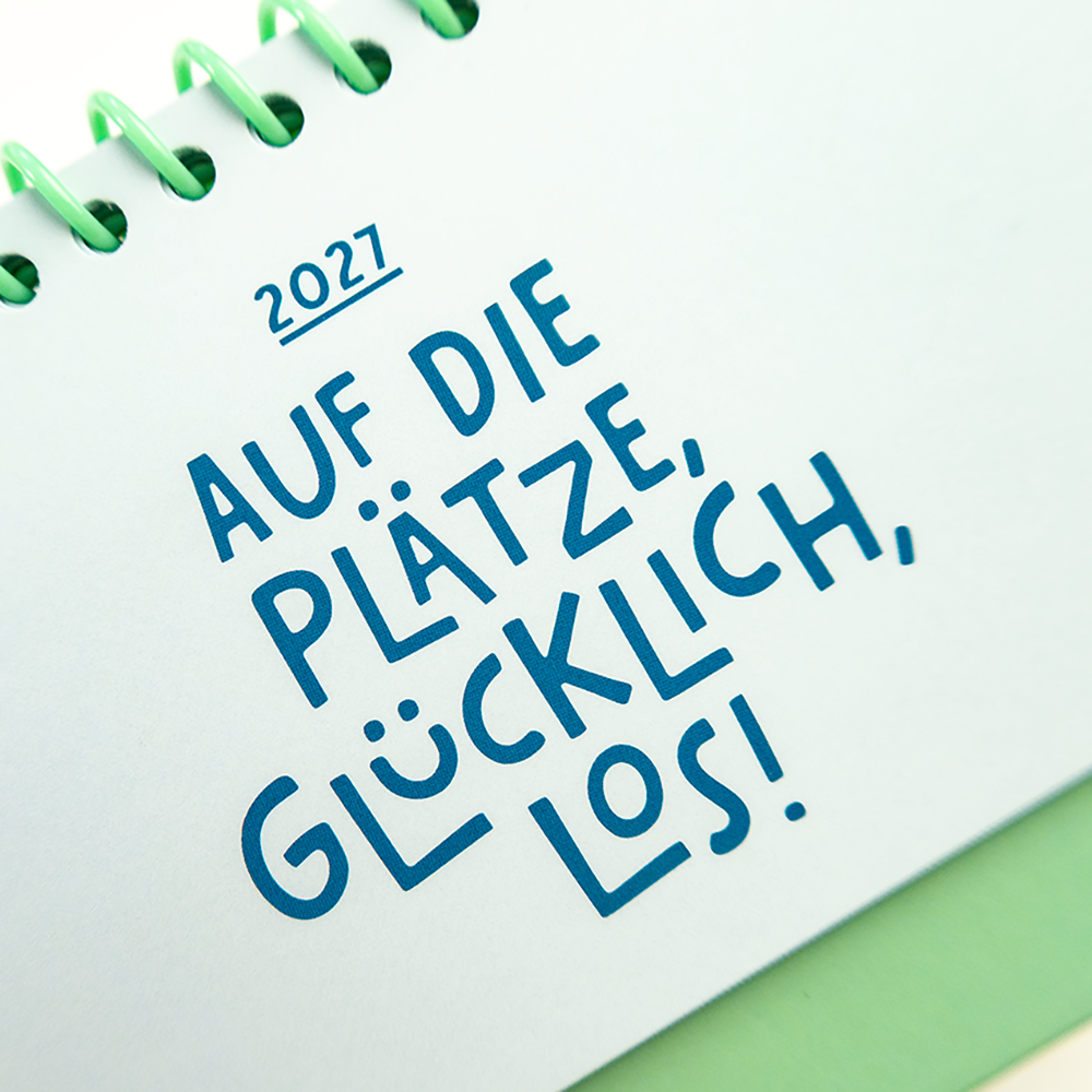Auf die Plätze, glücklich, los!