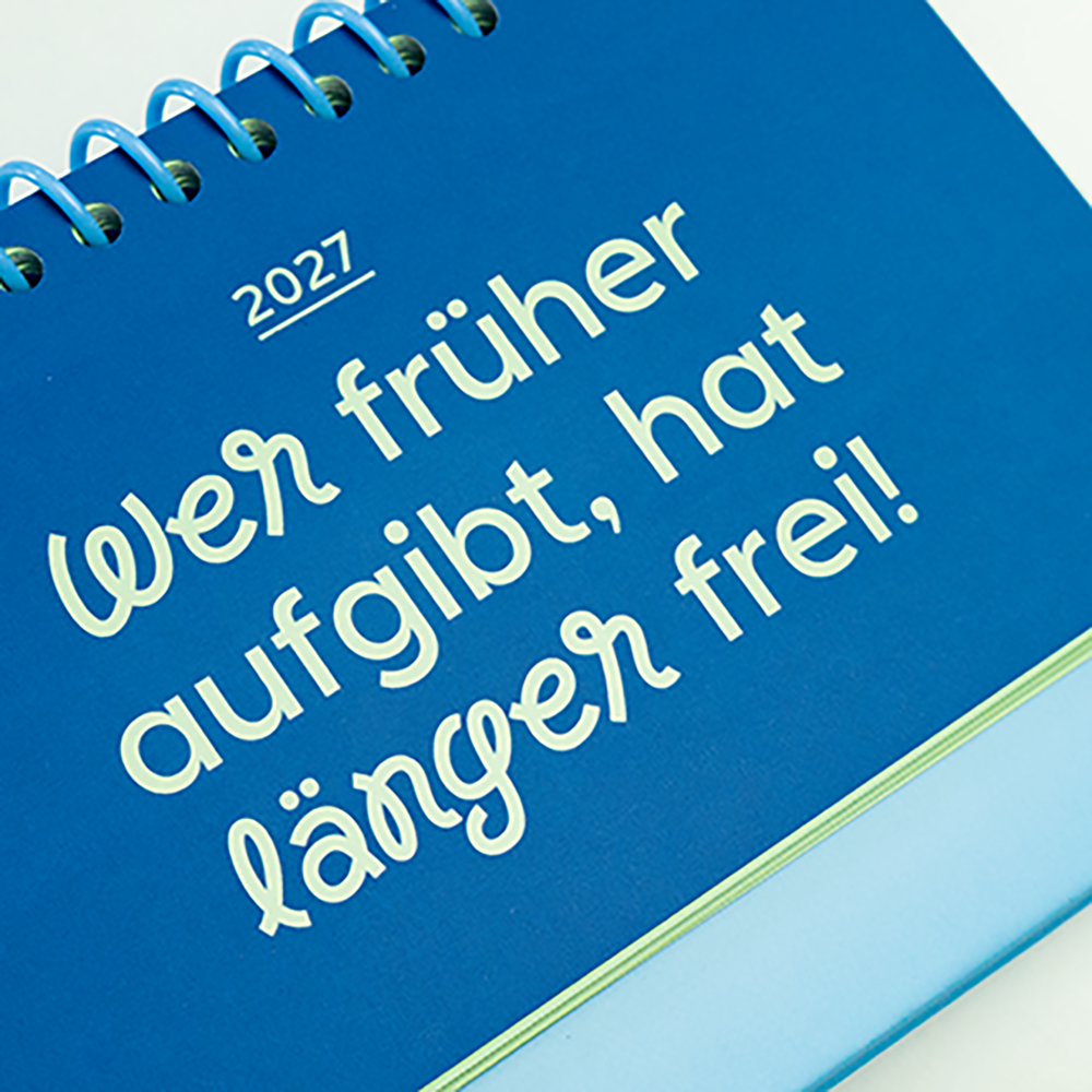 Wer früher aufgibt...